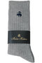【MEN】GF コットンブレンド クルーソックス ブルックス ブラザーズ/Brooks Brothers ライトグレー