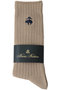 【MEN】GF コットンブレンド クルーソックス ブルックス ブラザーズ/Brooks Brothers カーキ