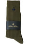 【MEN】GF コットンブレンド クルーソックス ブルックス ブラザーズ/Brooks Brothers オリーブ