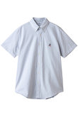 【UNISEX】【アメリカ建国250th記念】 ◆オンラインストア限定◆ オックスフォード　星条旗GF　キャンディストライプ　ショートスリーブ　ポロカラーシャツ
