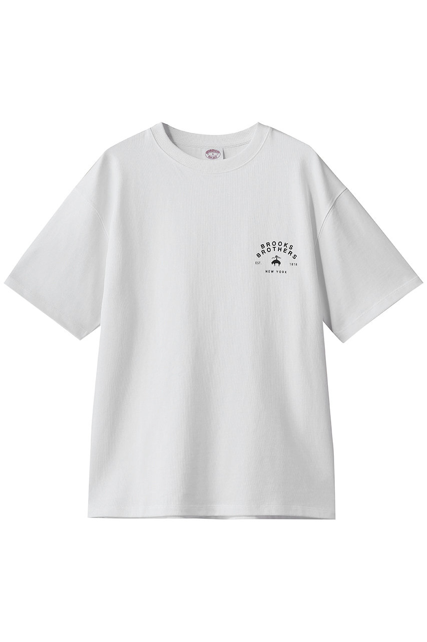 ブルックス ブラザーズ/Brooks Brothersの【MEN】USAコットンジャージー　ヘビーウェイト　グラフィックロゴ　Tシャツ(ホワイト/330002868)