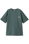 【MEN】USAコットンジャージー　ヘビーウェイト　グラフィックロゴ　Tシャツ ブルックス ブラザーズ/Brooks Brothers モスグリーン