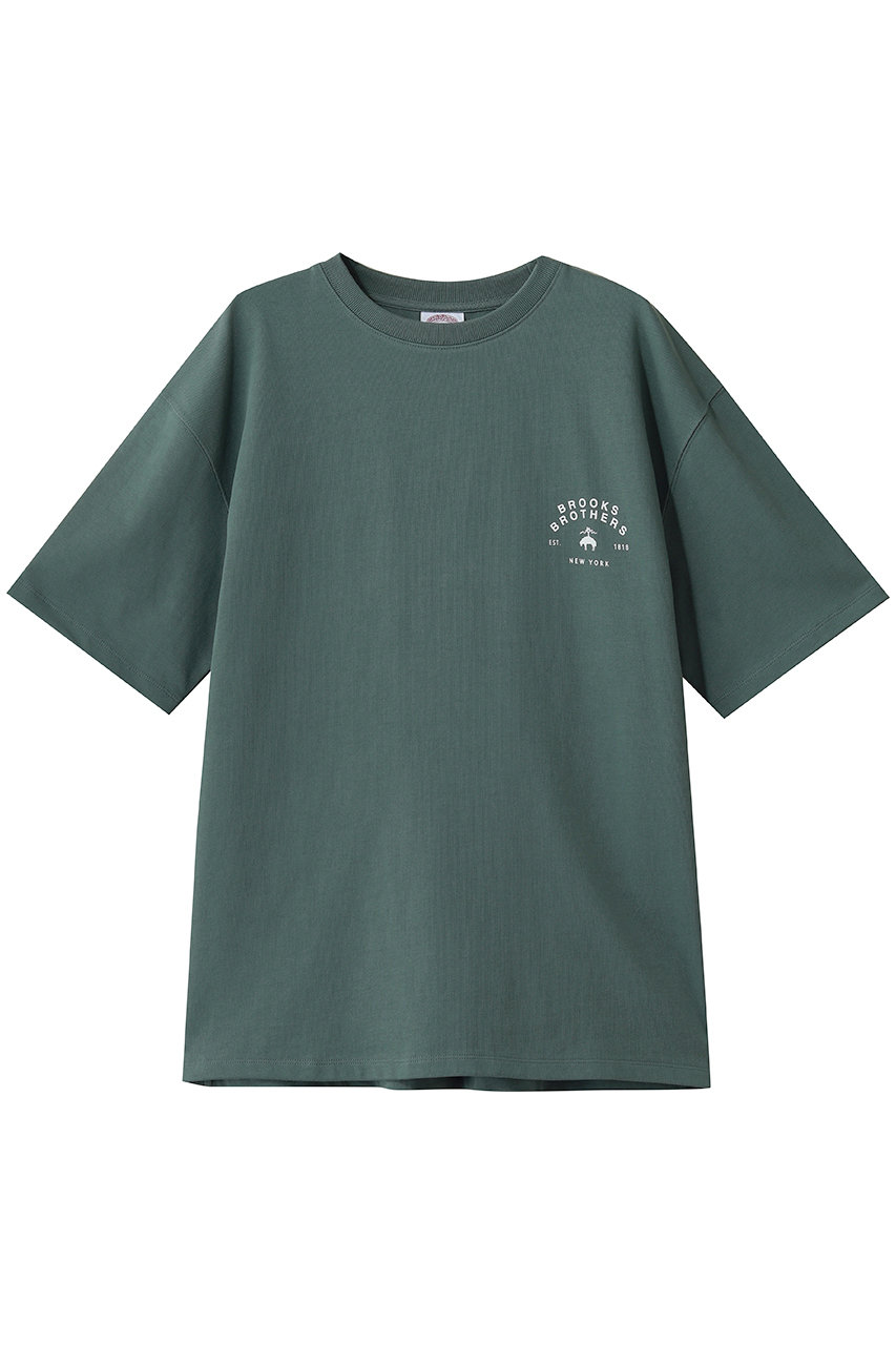 ブルックス ブラザーズ/Brooks Brothersの【MEN】USAコットンジャージー　ヘビーウェイト　グラフィックロゴ　Tシャツ(モスグリーン/330002868)