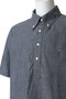 【MEN】コットンシャンブレー　GFロゴ　ショートスリーブ　プルオーバーシャツ ブルックス ブラザーズ/Brooks Brothers