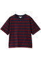 【Double B Collection】　コットン　BBロゴ　マリナーストライプ　ヘビーウェイトTシャツ ブルックス ブラザーズ/Brooks Brothers ネイビー