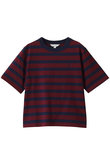 【Double B Collection】　コットン　BBロゴ　マリナーストライプ　ヘビーウェイトTシャツ