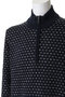 【MEN】コットン　ドット　ハーフジップ　モックネックセーター ブルックス ブラザーズ/Brooks Brothers