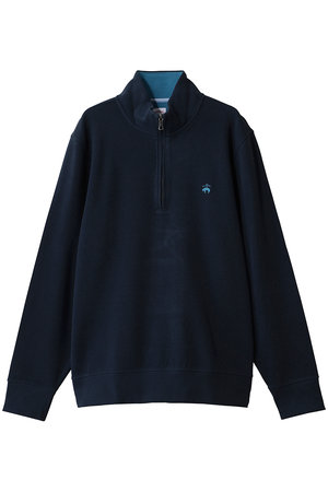ブルックス ブラザーズ/Brooks Brothersの【MEN】コットン　フレンチリブ　GFロゴ　ハーフジップ　モックネックプルオーバー(110100/110103)