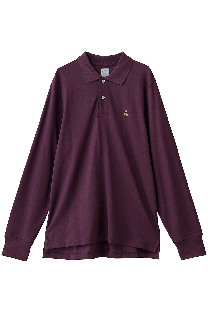 ブルックス ブラザーズ/Brooks Brothersの【MEN】GF　スーピマコットン　ストレッチピケ　ロングスリーブポロシャツ(バーガンディー/100233518)