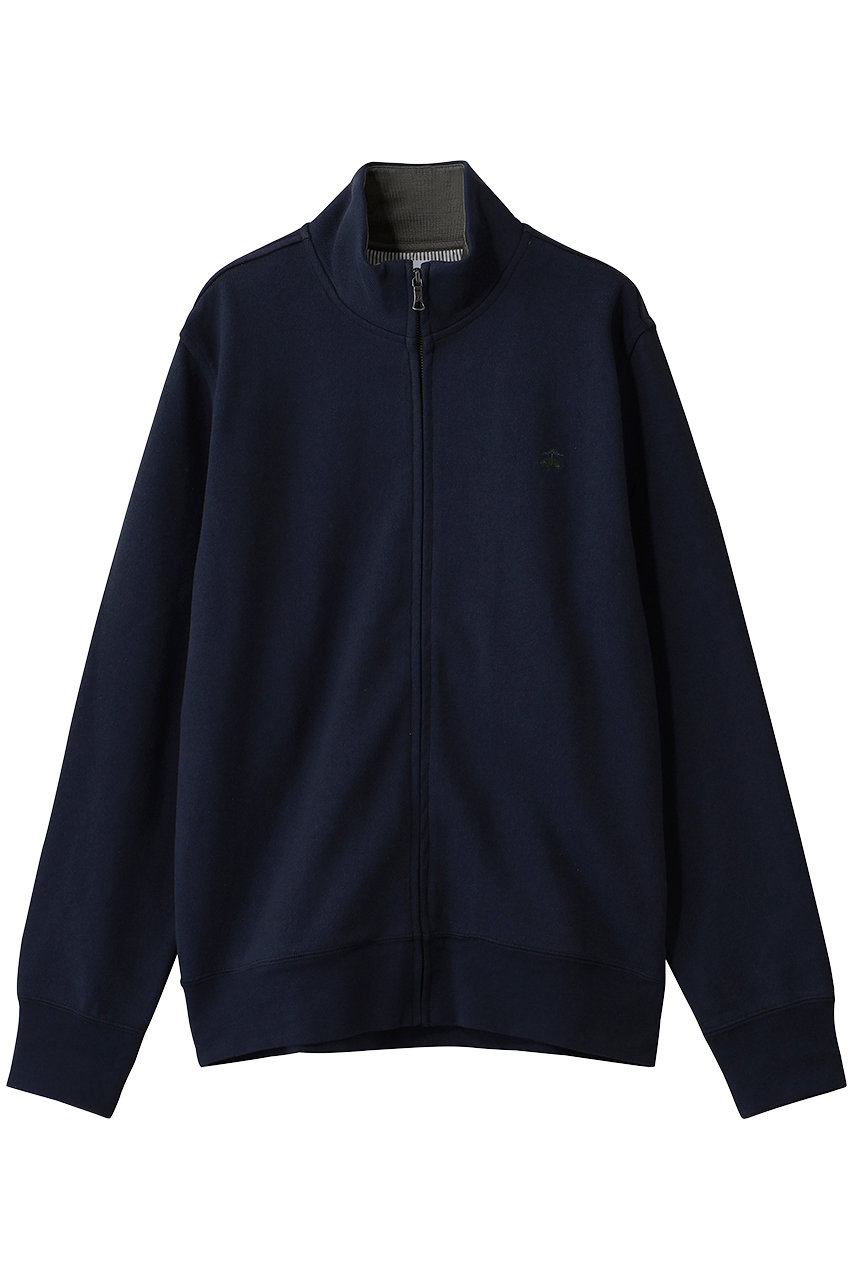 ブルックス ブラザーズ/Brooks Brothersの【MEN】コットン／ポリエステル　GFロゴ　ダブルフェイス　モックネック　フルジップ(ネイビー/330002861)