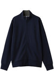 【MEN】コットン／ポリエステル　GFロゴ　ダブルフェイス　モックネック　フルジップ