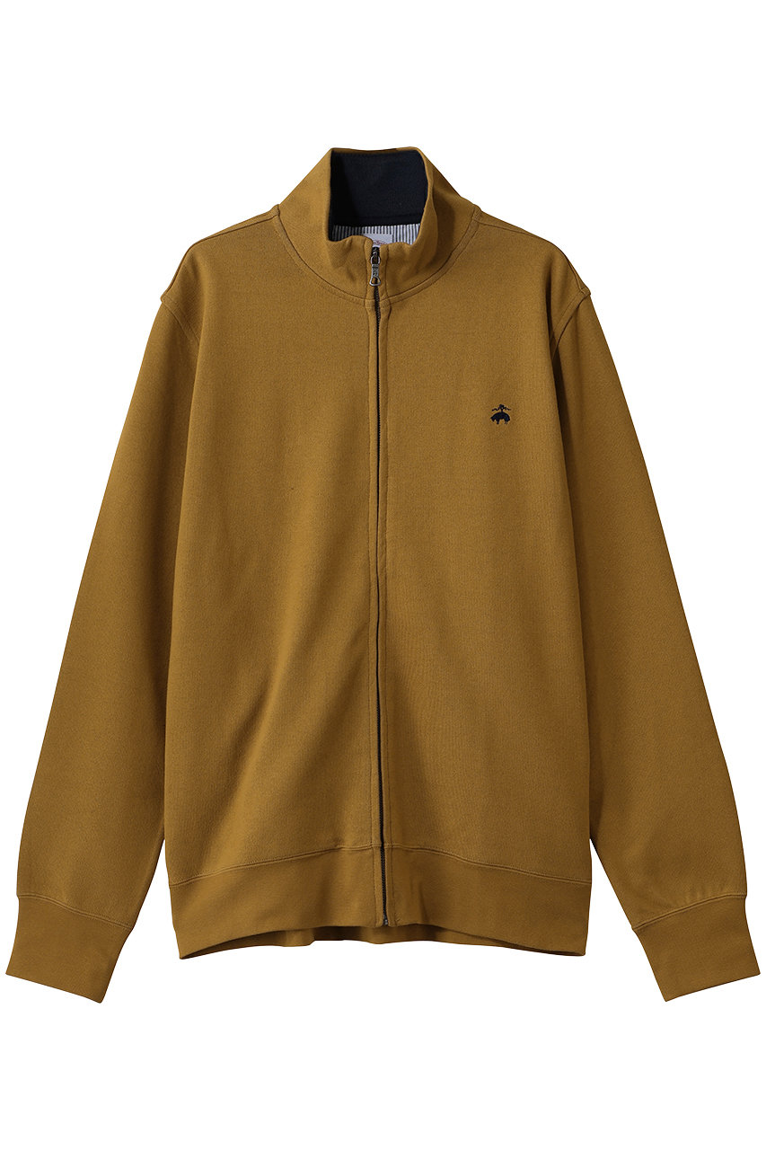 ブルックス ブラザーズ/Brooks Brothersの【MEN】コットン／ポリエステル　GFロゴ　ダブルフェイス　モックネック　フルジップ(マスタード/330002861)