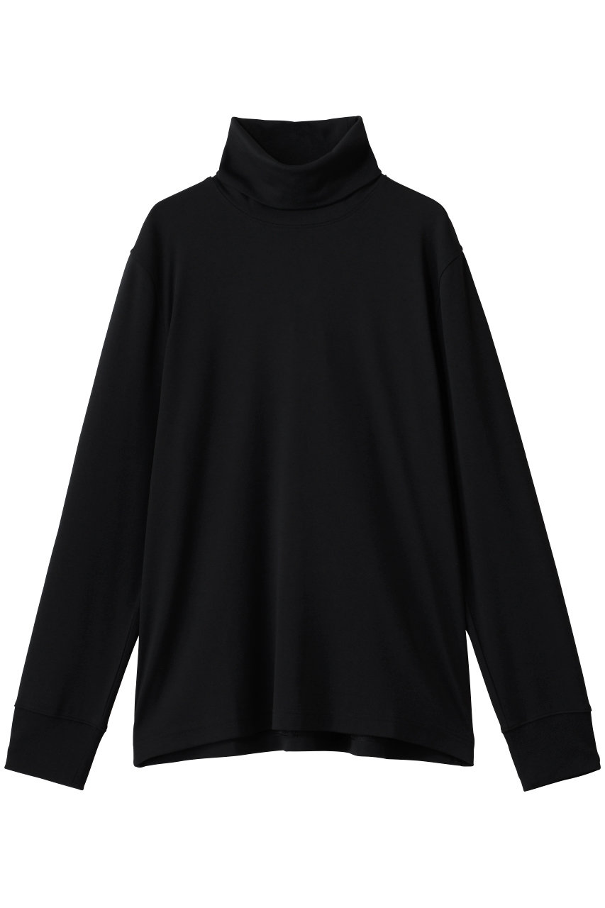 Brooks Brothers 【MEN】スーピマコットンストレッチ タートルネックニットシャツ (ブラック, L) ブルックス ブラザーズ ELLE SHOP
