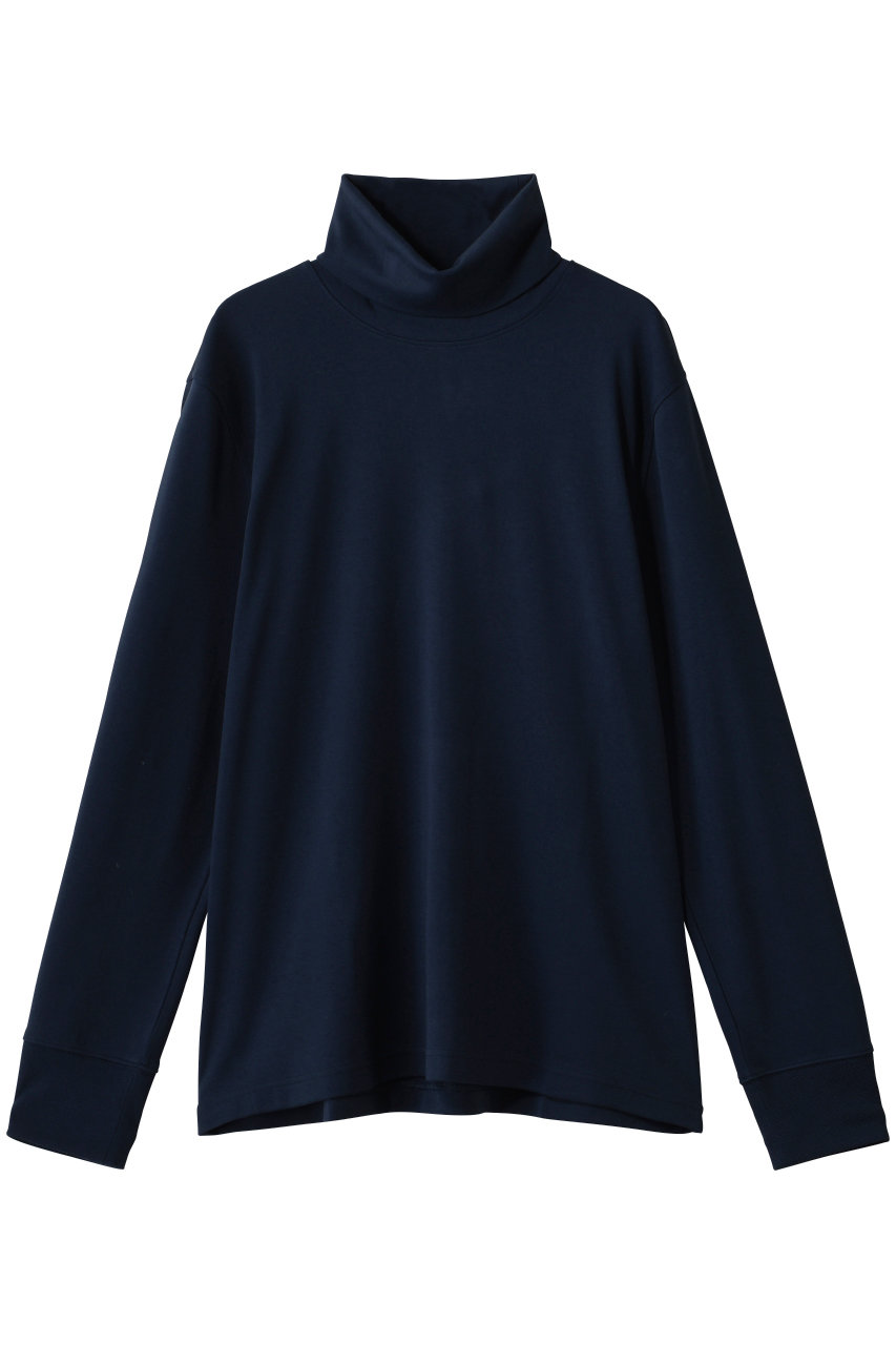 Brooks Brothers 【MEN】スーピマコットンストレッチ タートルネックニットシャツ (ネイビー, M) ブルックス ブラザーズ ELLE SHOP
