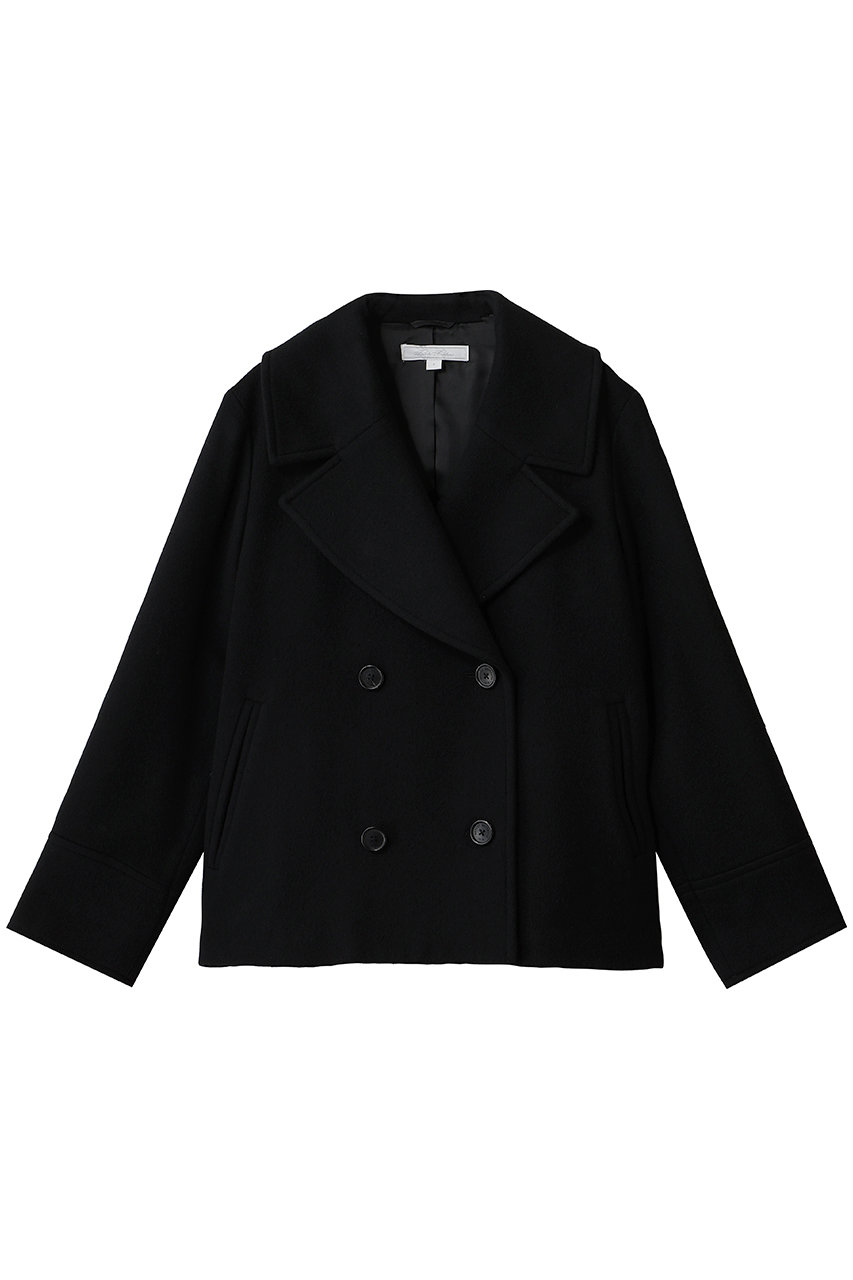 Brooks Brothers ウール ４ボタン ショートコート (ブラック, 6) ブルックス ブラザーズ ELLE SHOP