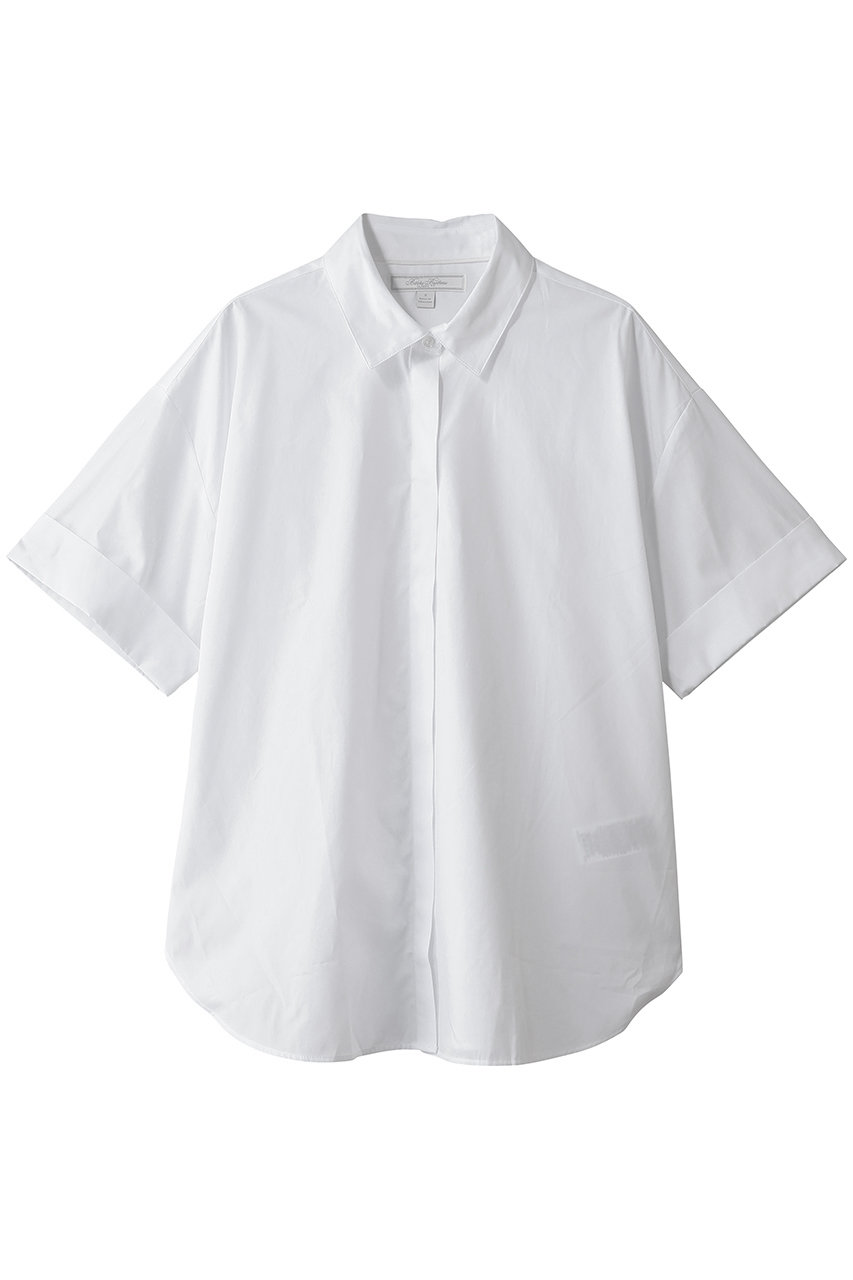 Brooks Brothers コットン ドロップショルダー ショートスリーブシャツ Classic Fit (ホワイト, XS) ブルックス ブラザーズ ELLE SHOP