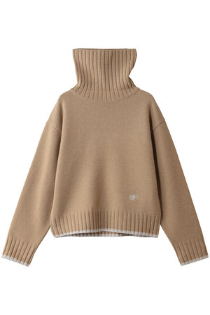 ブルックス ブラザーズ/Brooks Brothersの【Double B Collection】 ウール　ミドルゲージ　BBロゴ　タートルネックセーター(110300/110301)