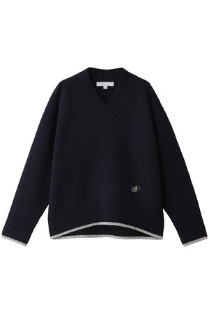 ブルックス ブラザーズ/Brooks Brothersの【Double B Collection】 ウール　ミドルゲージ　BBロゴ　Vネックセーター(110300/110301)