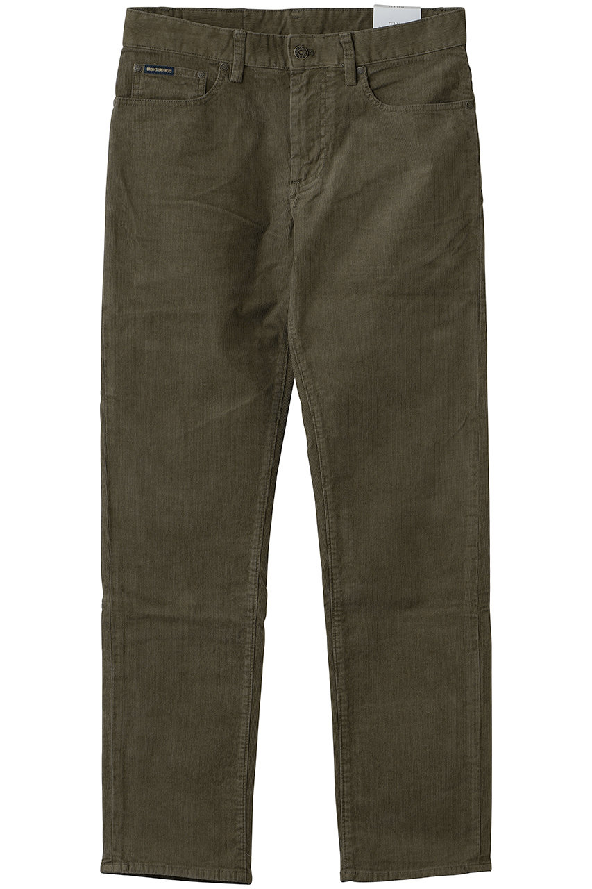 Brooks Brothers 【MEN】ストレッチコットン 15-Waleコーデュロイ ５ポケットパンツ Regular Fit (カーキ, 32inch) ブルックス ブラザーズ ELLE SHOP