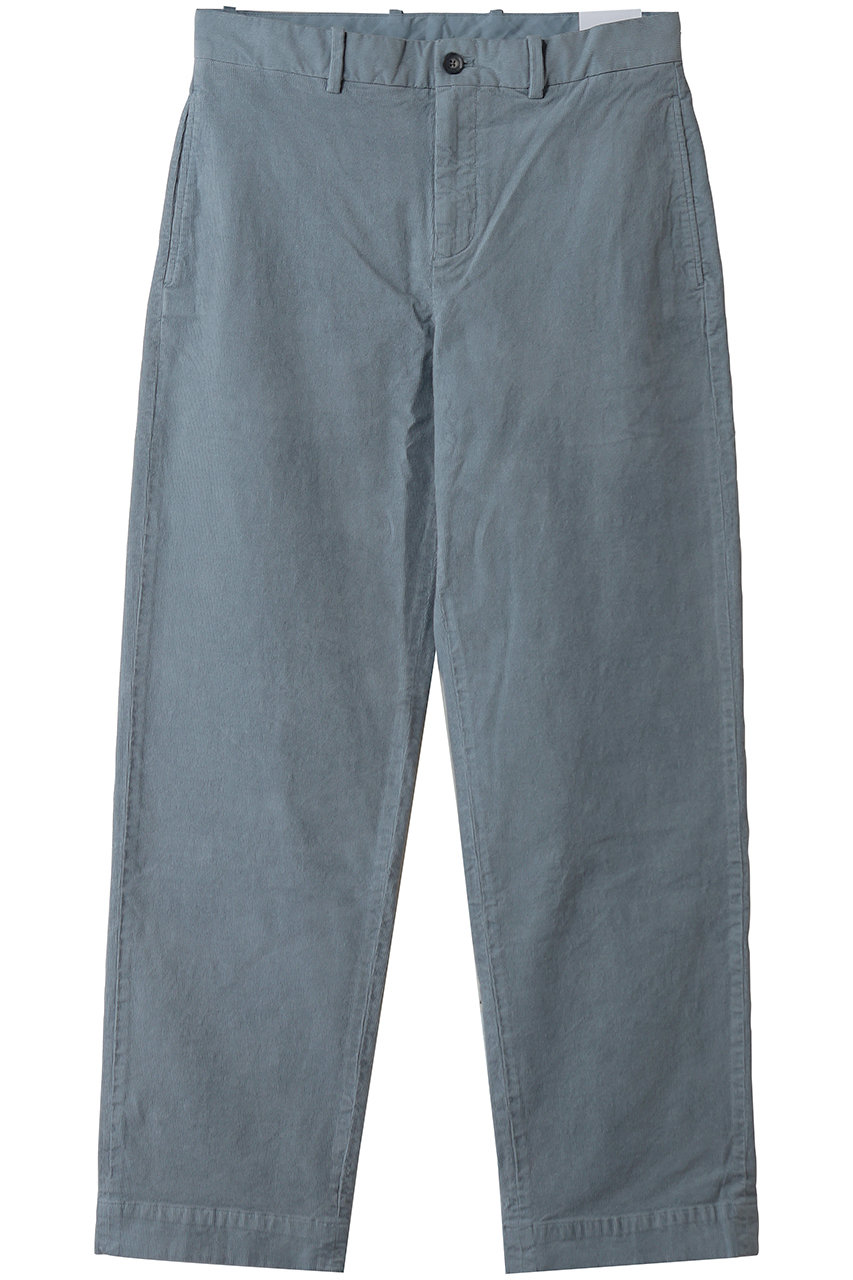 Brooks Brothers 【MEN】コットンコーデュロイ ガーメントダイ ワイドレッグ チノパンツ (ブルー, 32inch) ブルックス ブラザーズ ELLE SHOP