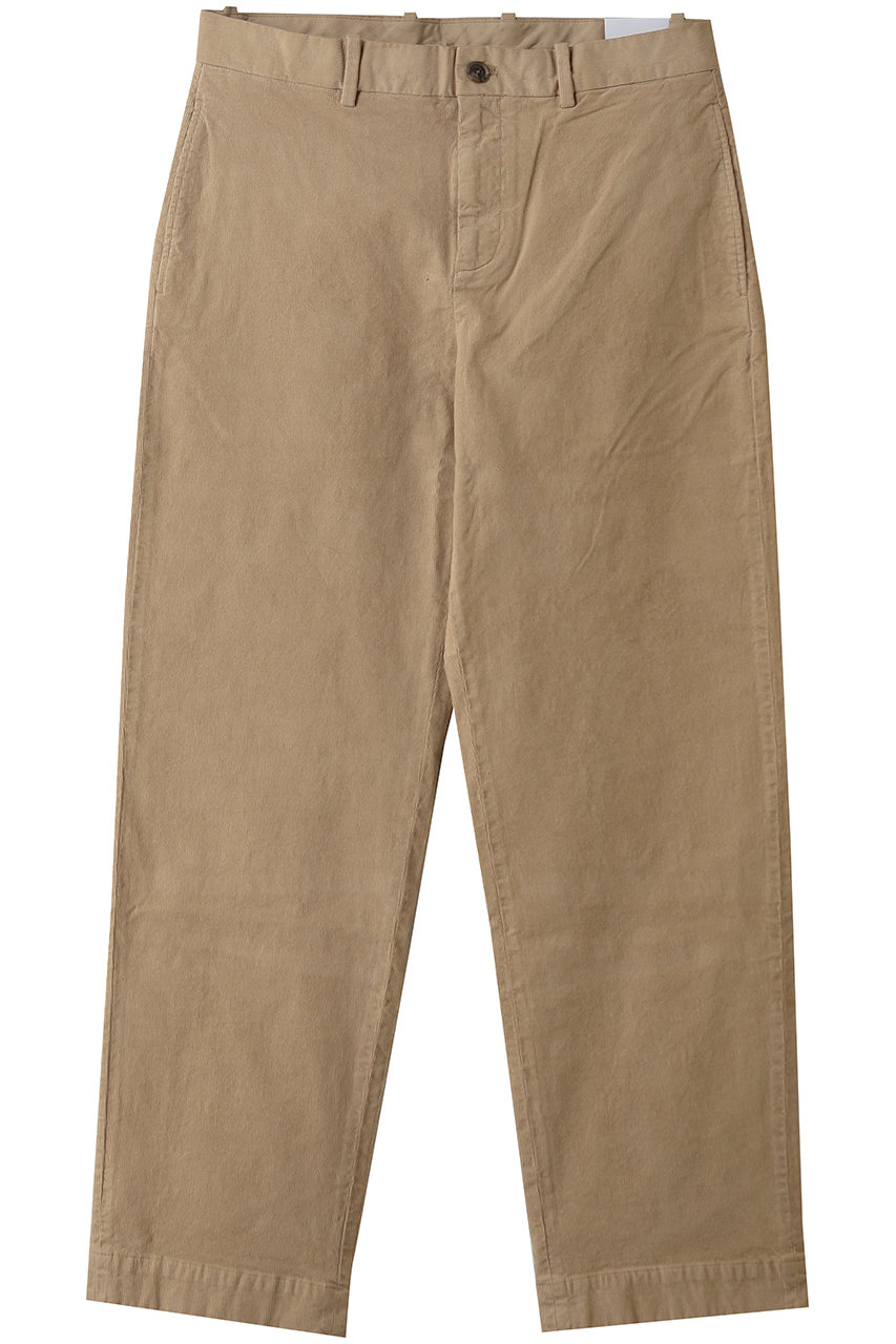 Brooks Brothers 【MEN】コットンコーデュロイ ガーメントダイ ワイドレッグ チノパンツ (キャメル, 32inch) ブルックス ブラザーズ ELLE SHOP