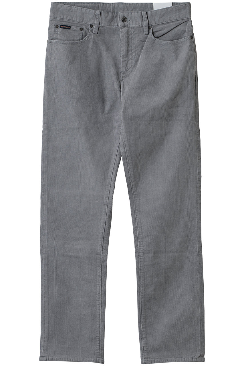 Brooks Brothers 【MEN】ストレッチコットン 15-Waleコーデュロイ ５ポケットパンツ Regular Fit (グレー, 31inch) ブルックス ブラザーズ ELLE SHOP