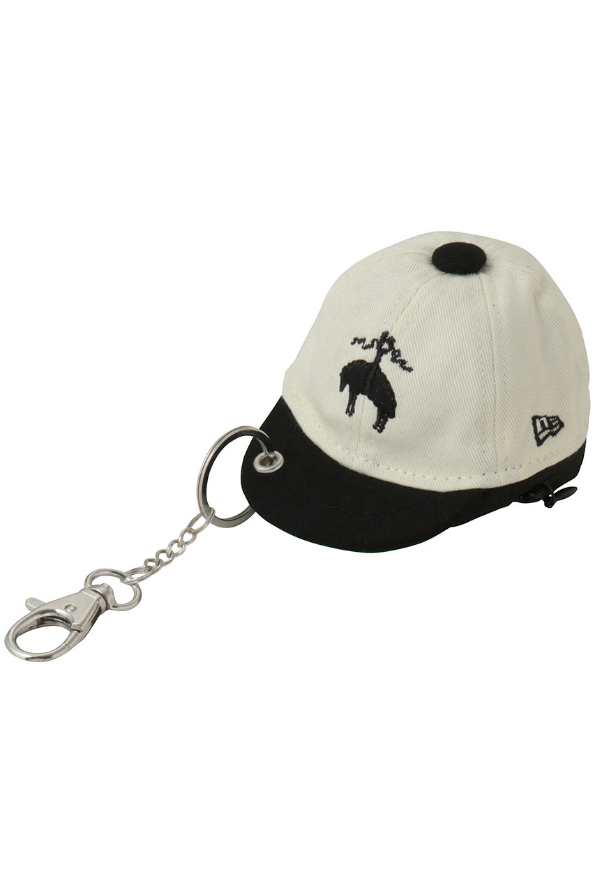 Brooks Brothers Brooks Brothers × New Era ミニキャップキーリングポーチ (ホワイト×ブラック, ONE SIZE) ブルックス ブラザーズ ELLE SHOP
