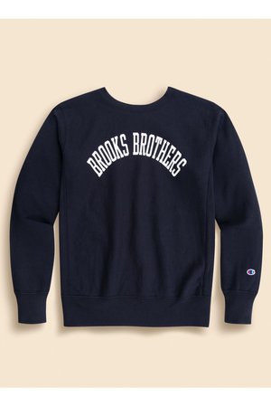 ブルックス ブラザーズ/Brooks Brothersの【MEN】Brooks Brothers×Champion　USAコットン　ラバープリントロゴ　スウェットシャツ　Made in USA(110100/110105)