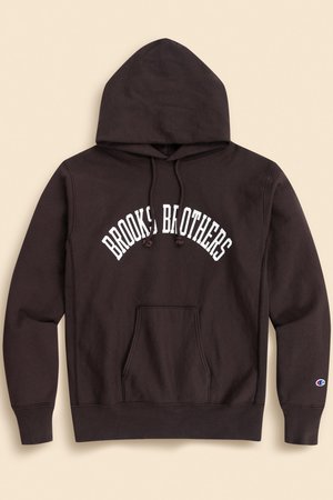 ブルックス ブラザーズ/Brooks Brothersの【MEN】Brooks Brothers×Champion　USAコットン　ラバープリントロゴ　フーデッド　スウェットシャツ　Made in USA(110100/110105)