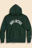 【MEN】Brooks Brothers×Champion　USAコットン　ラバープリントロゴ　フーデッド　スウェットシャツ　Made in USA