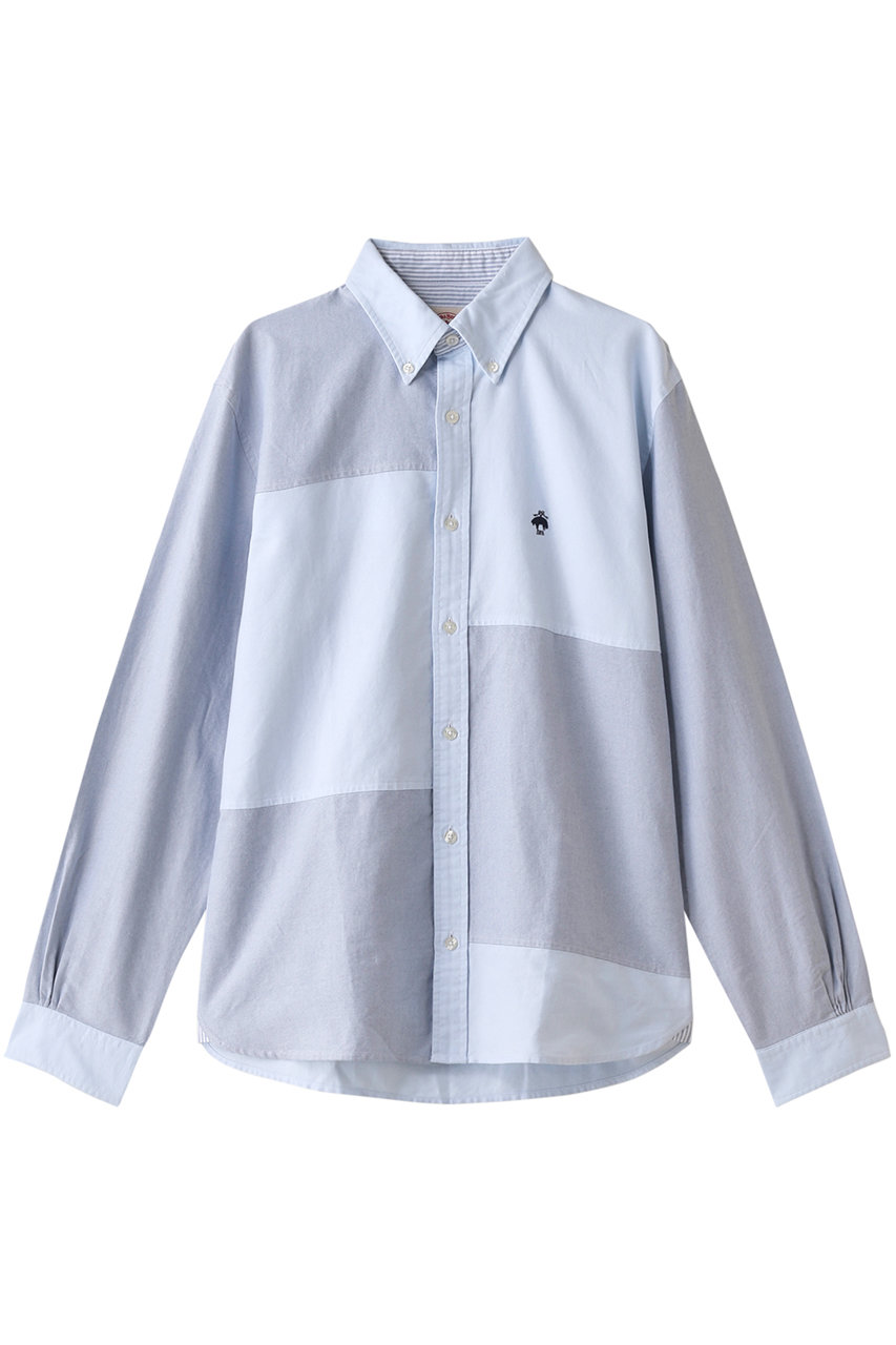 SALE 【40%OFF】 Brooks Brothers ブルックス ブラザーズ メンズ(MENS)【Red Fleece】GF オックスフォード パッチワーク スポーツシャツ ブルー