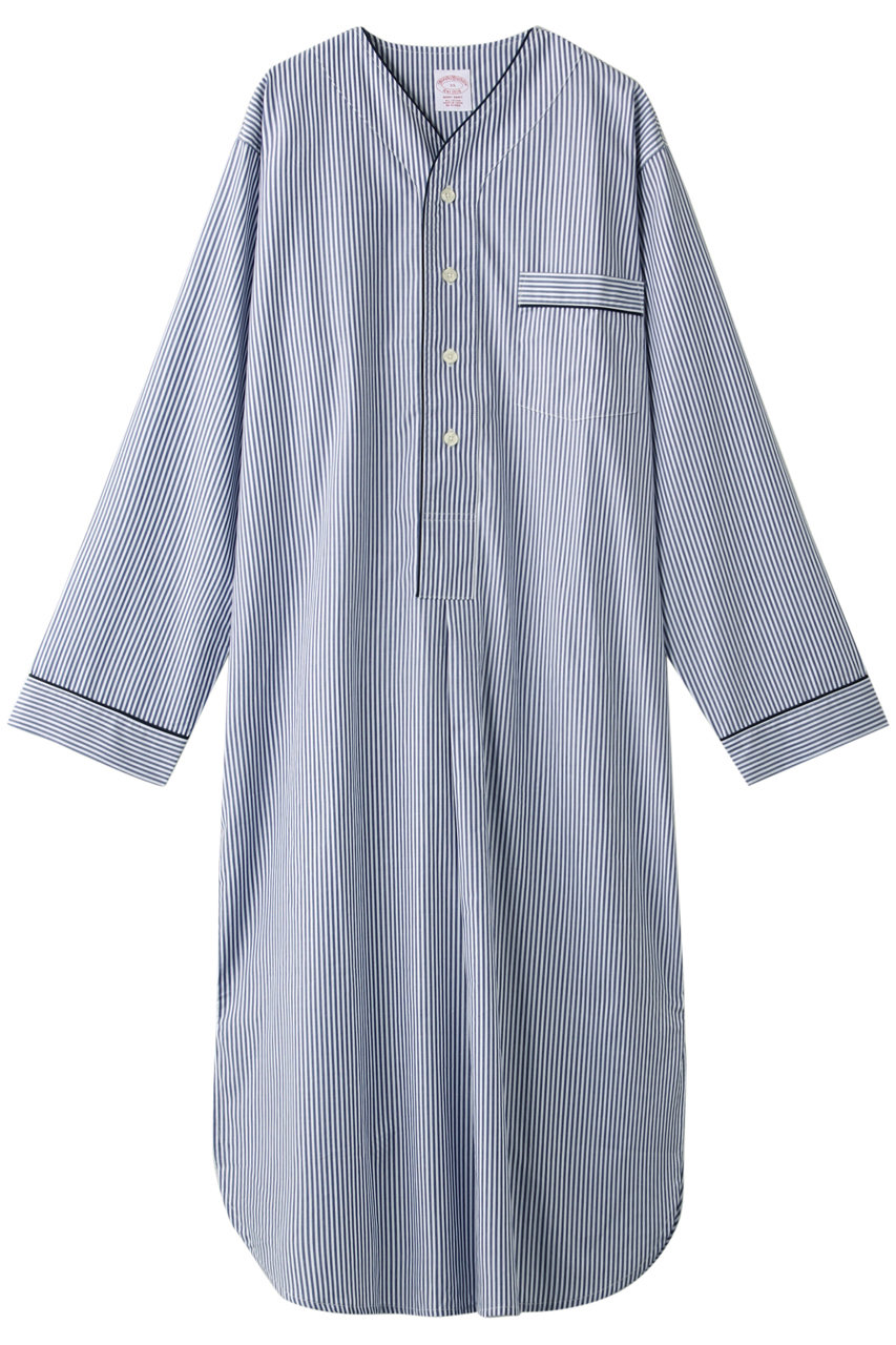 Brooks Brothers ブルックス ブラザーズ メンズ(MENS)コットンブロード ストライプ ナイトシャツ Traditional Fit ネイビー