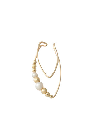 ナチュラリ ジュエリ/NATURALI JEWELRYのダブルラインアーモンドイヤーカフ（左耳用）(150100/150102)