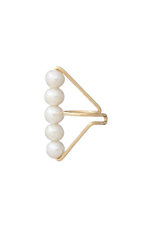 ナチュラリ ジュエリ/NATURALI JEWELRYのクインテットパールイヤーカフ（片耳用）(150100/150102)