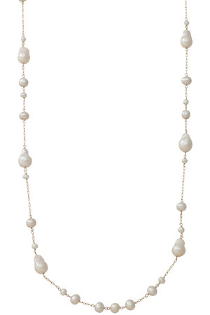 ナチュラリ ジュエリ/NATURALI JEWELRYのミニバロックパール ステーションネックレス(150200/150201)