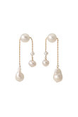 NATURALI JEWELRYナチュラリジュエリパール ドロップツイストピアス NATURALI JEWELRY(ナチュラリ ジュエリ)｜アシンメトリー