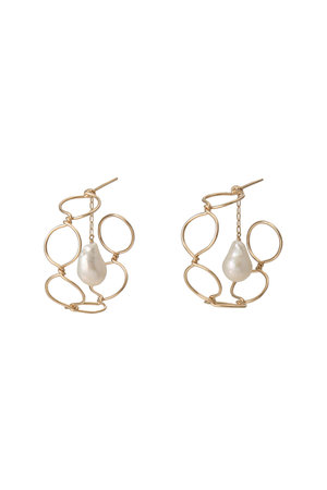 ナチュラリ ジュエリ/NATURALI JEWELRYのクリーパーフープピアス(150100/150101)