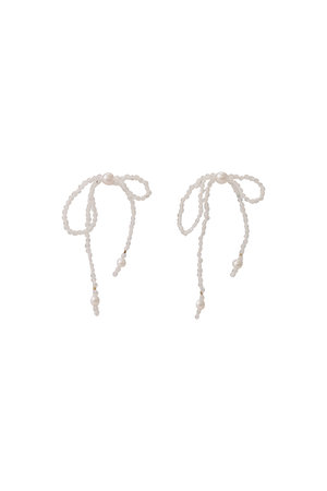 ナチュラリ ジュエリ/NATURALI JEWELRYのタッセルリボンピアス(150100/150101)