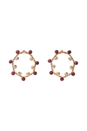 ナチュラリ ジュエリ/NATURALI JEWELRYのバブル巻きミニオーバルピアス(150100/150101)