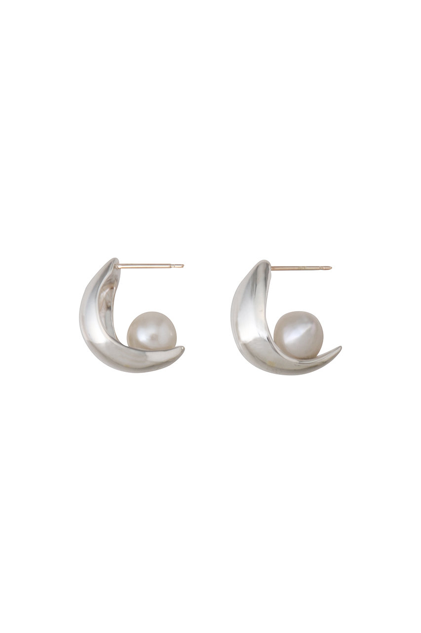 NATURALI JEWELRY SILVER カロス カールリーフピアス (パール, F) ナチュラリ ジュエリ ELLE SHOP NATURALI JEWELRY SILVER カロス カールリーフピアス (パール, F) ナチュラリ ジュエリ ELLE SHOP