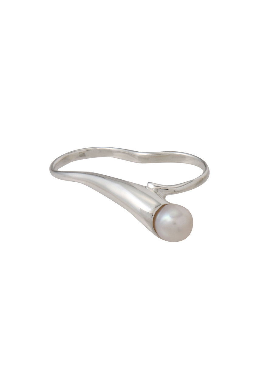 NATURALI JEWELRY SILVER カロスダブルフィンガーリング (パール, 11~13号相当) ナチュラリ ジュエリ ELLE SHOP NATURALI JEWELRY SILVER カロスダブルフィンガーリング (パール, 11~13号相当) ナチュラリ ジュエリ ELLE SHOP