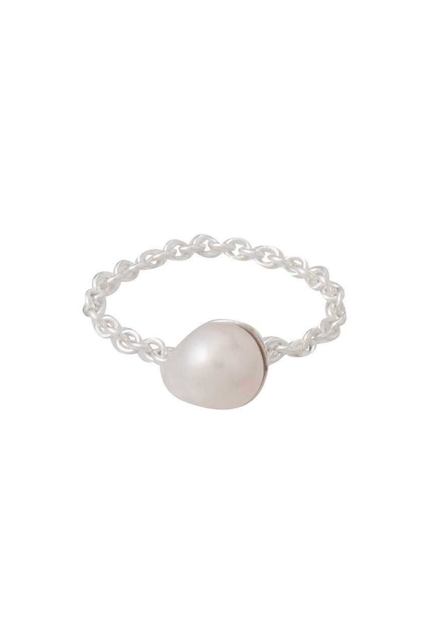 NATURALI JEWELRY SILVER カロスチェーンリング (パール, 14号) ナチュラリ ジュエリ ELLE SHOP NATURALI JEWELRY SILVER カロスチェーンリング (パール, 14号) ナチュラリ ジュエリ ELLE SHOP