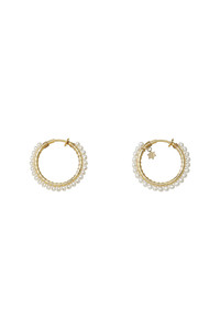 NATURALI JEWELRY(ナチュラリ ジュエリ)｜パール巻フープイヤリング S
