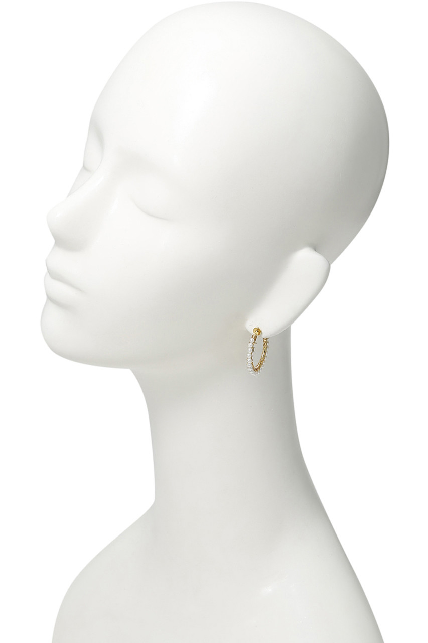 NATURALI JEWELRY(ナチュラリ ジュエリ)｜パール巻フープイヤリング M