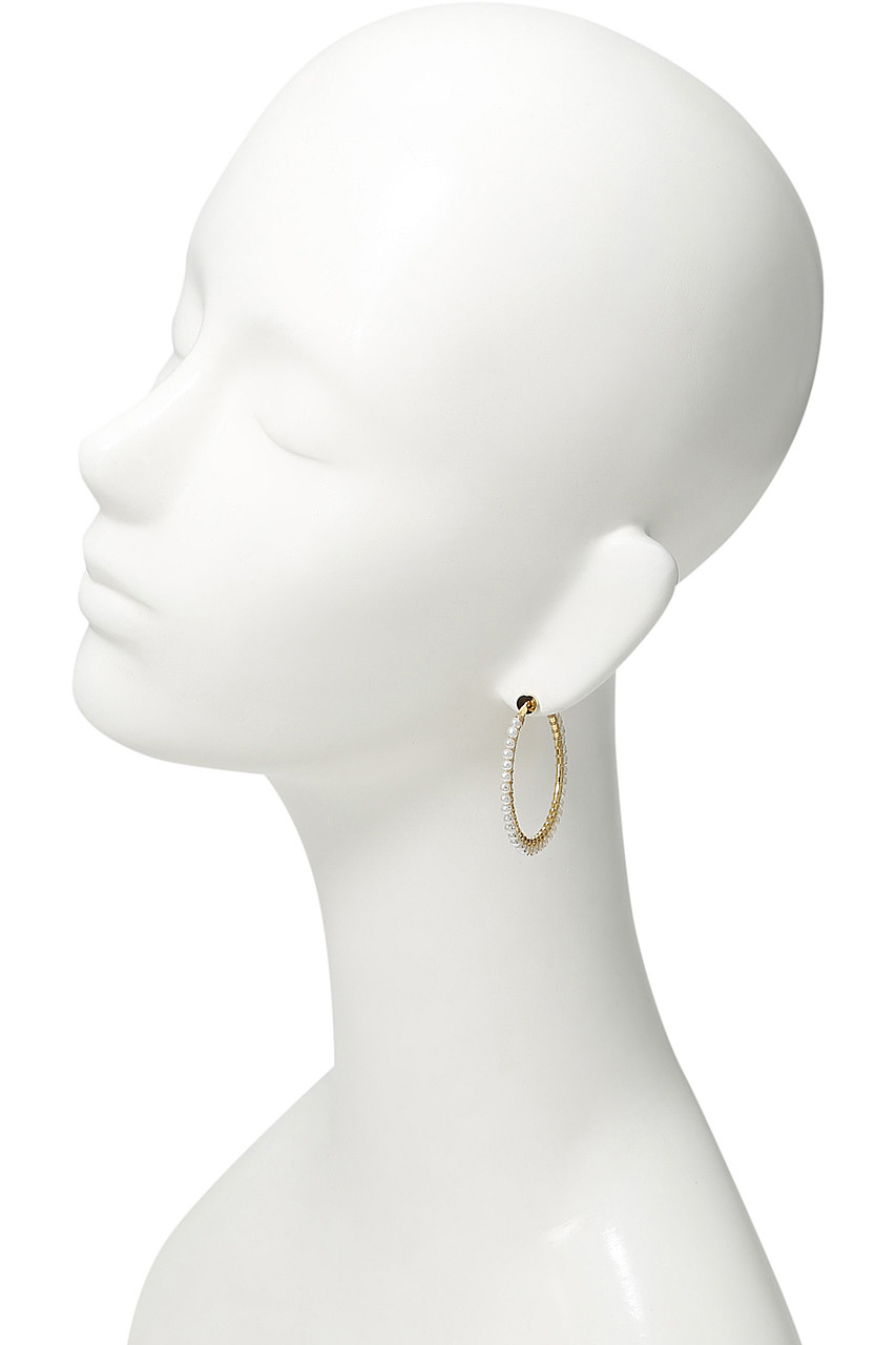 NATURALI JEWELRY(ナチュラリ ジュエリ)｜パール巻フープイヤリング L