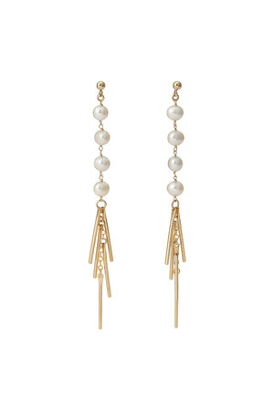 ナチュラリ ジュエリ/NATURALI JEWELRYのメタルフリンジピアス(150100/150101)