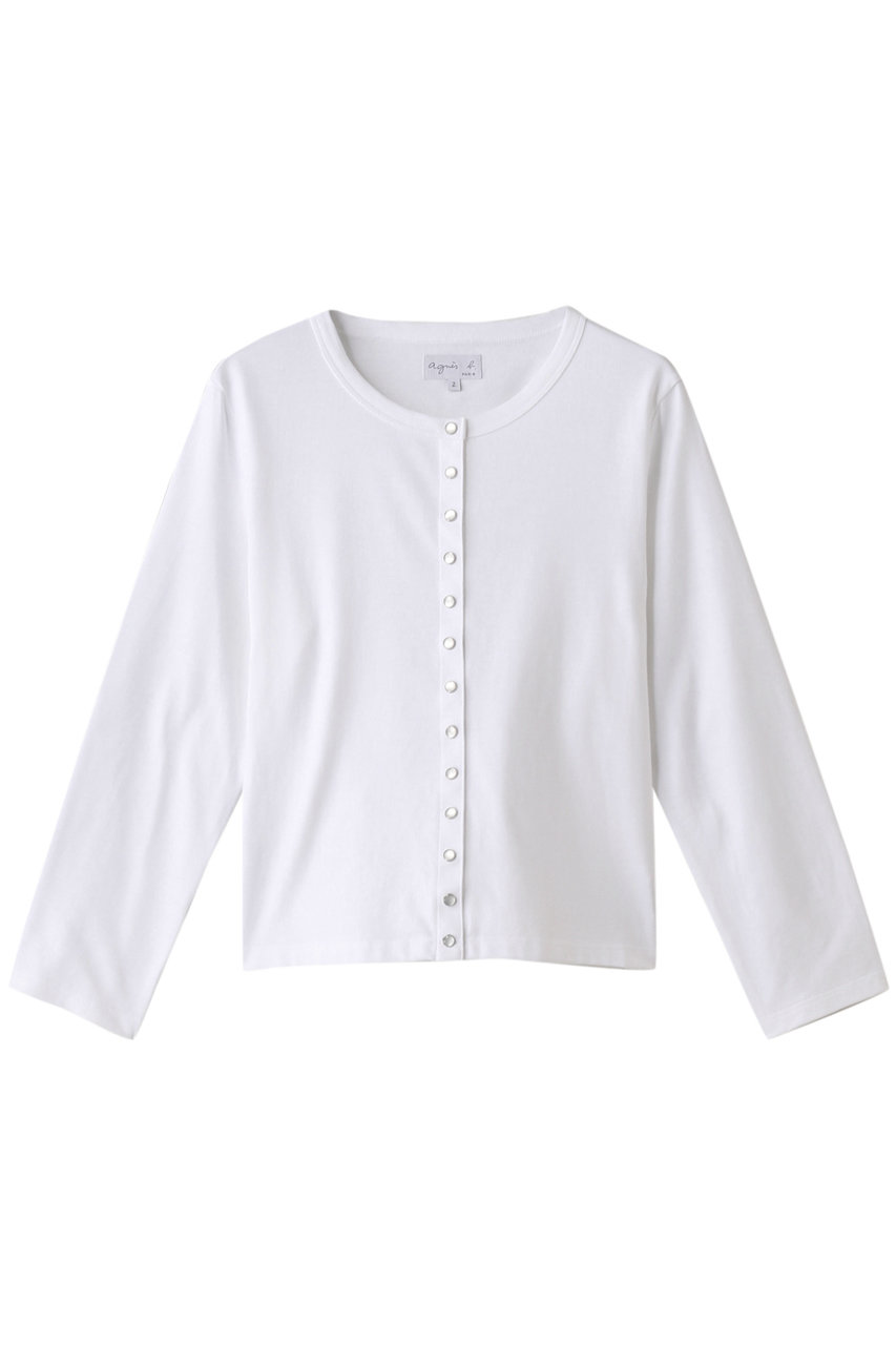 agnes b. アニエスベー CARDIGAN LE PETIT ホワイト