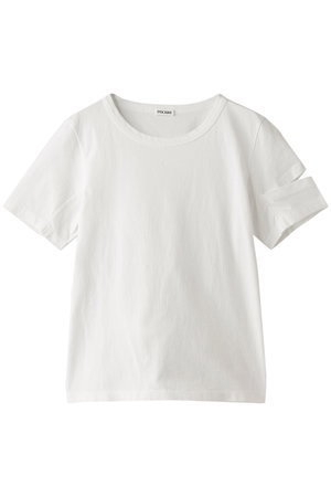 アンスクリア/INSCRIREのコットンアームカットTシャツ