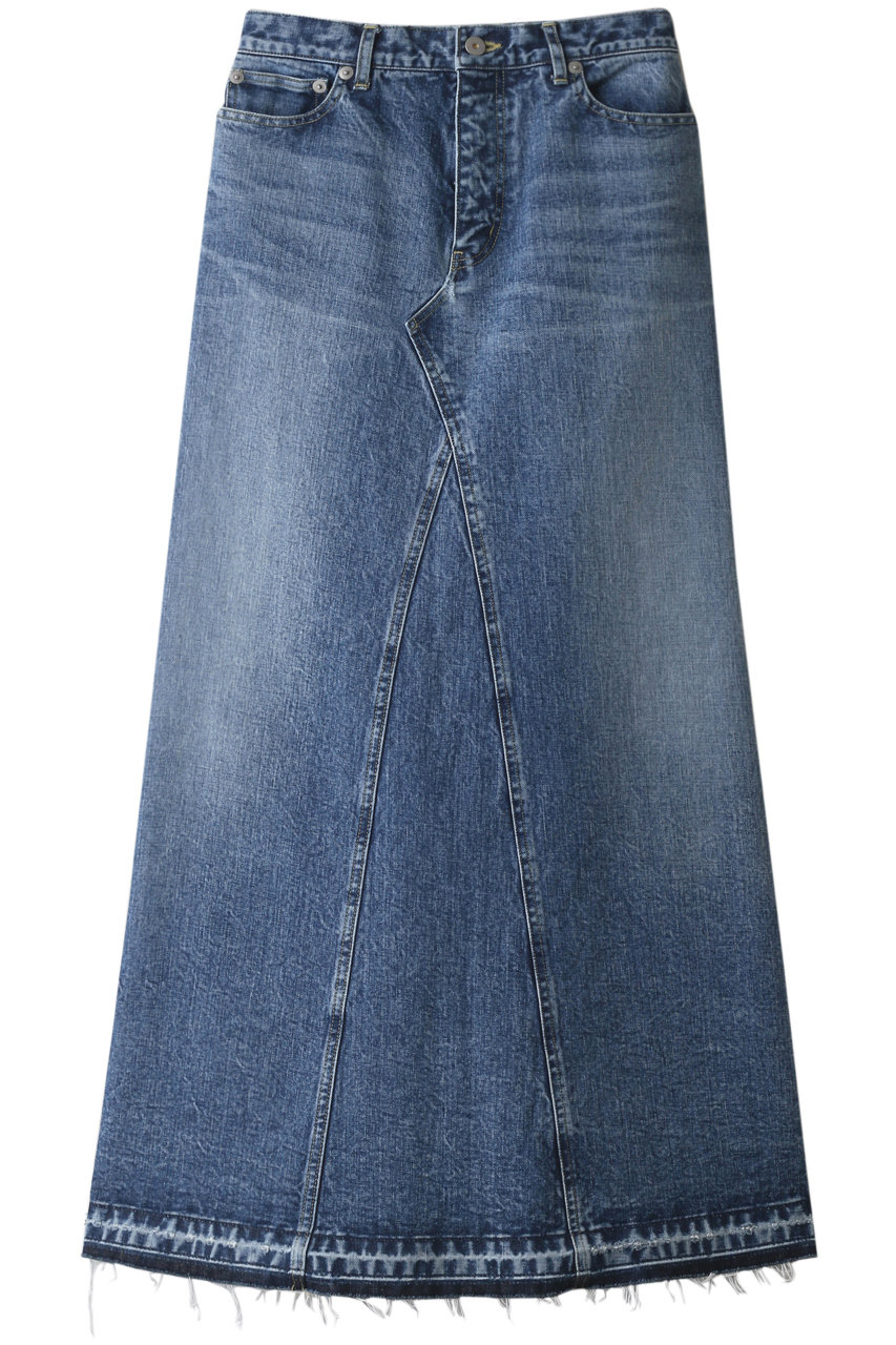 Inscrire アンスクリア ロングデニムスカート ブルーユーズド の通販 Elleshop エル ショップ