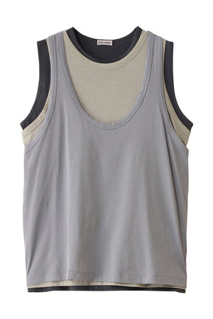 ライトジャージー レイヤード タンクトップ
